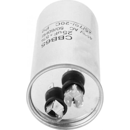 CB65 25UF 450V Capacitor Aluminum Shell Anti-Explosion Capacitor For Air Conditioning Motor