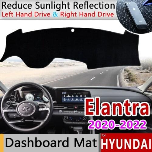 Dashboard Cover Dash Board Mat Carpet Pad for Hyundai Elantra Avante i30 Sedan CN7 2021~2023 Sunshade Cape Cushion Accessories