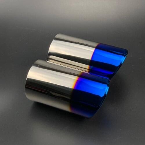 Car Exhaust Tip Muffler Pipe Cover For Audi A4 B8 A3 A1 A6 Q5 A5 Auto Accessories For Volkswagen Passat B6 B7 CC Beetle TT EOS