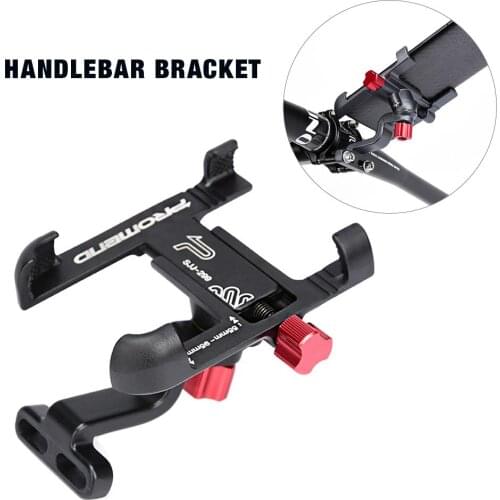 Aluminum Alloy Bicycle Mobile Phone Holder 360 Rotatable Adjustable Bicycle MTB Phone Holder Non-slip Stand Cycling Accessories