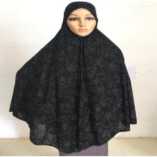 H005 Extra big size muslim hijab scarf islamic headscarf hat armia pull on headwrap pray turban caps kaftan
