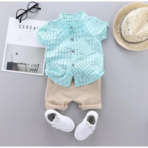 Baby Clothes Kids Clothes Sets Geometric Shirt Pants Suit Short Infant Boy Print Sports Set