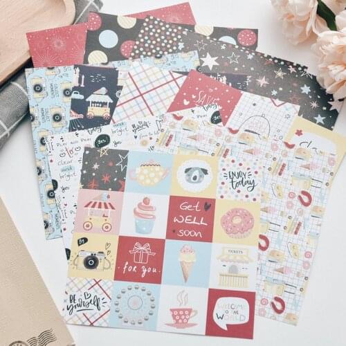 KSCRAFT 12 Sheets Joyful Days Scrapbooking Pads Paper Origami Art Background Paper Card Making DIY Scrapbook Paper Craft