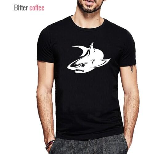 Protect The Sharks Printed Hot-selling Brand Mens T Shirt Short Sleeve O Neck Cotton Casual Tops Tees Plus Size