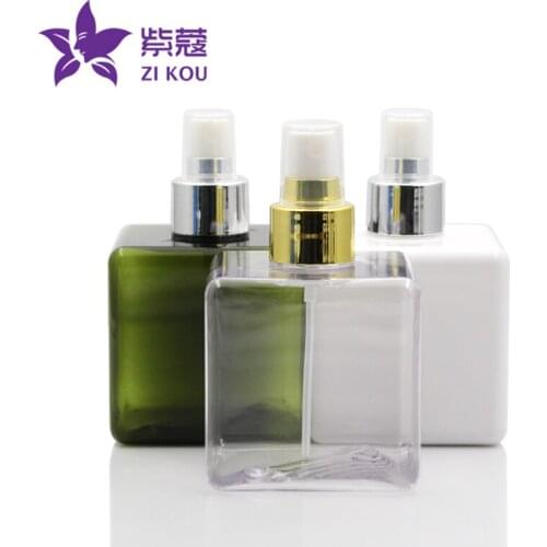 High-end hot-selling low-cost travel 5pcs free shipping 250ml square shape bottle Shinny golden aluminum shell shampoo lotion