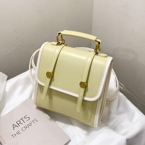 Fashion School Bag For Girls 2021 Simple Ladys Crossbody Bags Backpacks Stylish Women Casual Bag Students Vintage Multi-use Bag