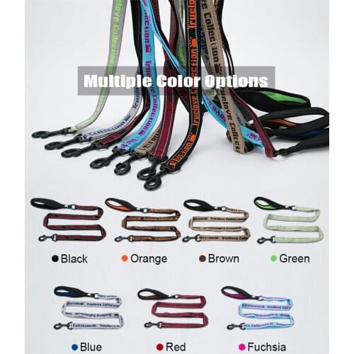 Nylon Pet Dog Collars And Leashes Reflective Embroidery For Small Large Dogs Popular Unique Male Female Puppy