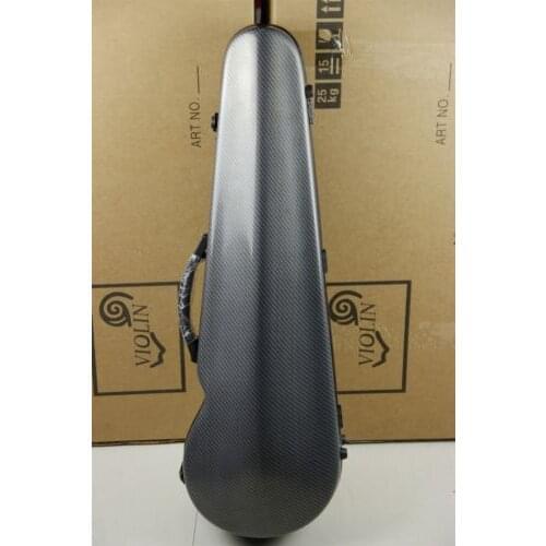 New High Quzlity Violin Fiddle 4/4 Full Size Composite Carbon Fiber Case With Bow Holders & Straps Gray Case Parts