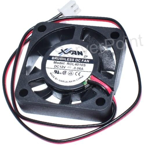 New RDL4010S 12V 0.06A 40*40*10MM 2-Pin Server Square Cooling Fan