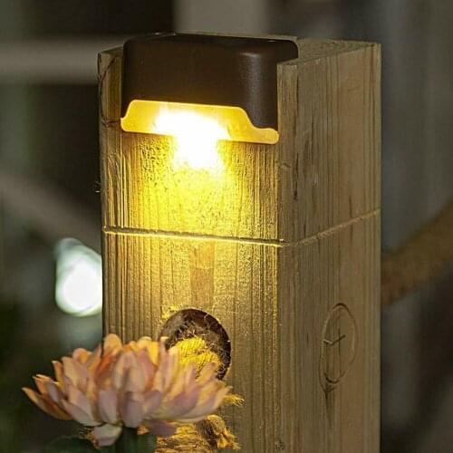 Outdoor LED Solar Light12pcs Waterproof Underground Lamps Stair Light Wall Lighting Step Deck Footlights IP55 Night Light