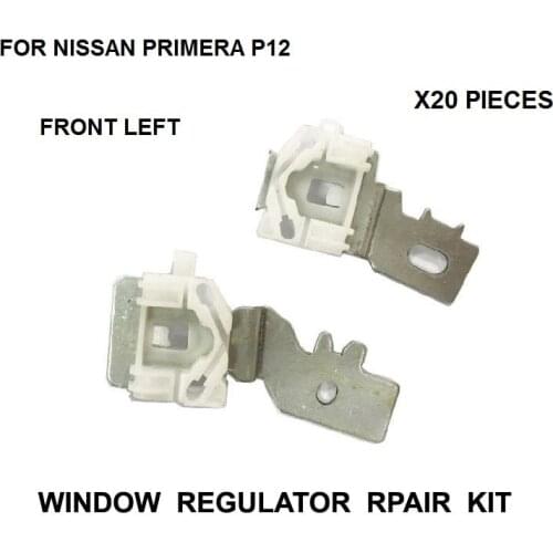 1 SET WINDOW REGULATOR REPAIR CLIPS FOR NISSAN PRIMERA P12 FRONT-LEFT 2002-2007 NEW