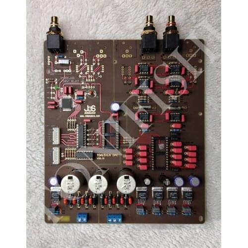 HIFI TDA1541 DAC decoder board，adding display module interface, USB, optical fiber, Bluetooth expansion interface
