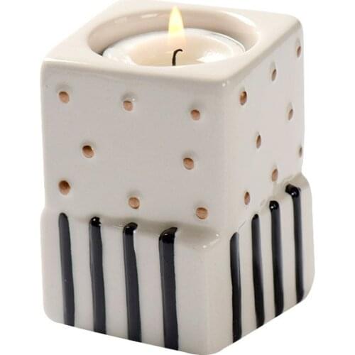 Candle Holder Silicone Cement Mold Handmade DIY Concrete Clay Candlestick Mould