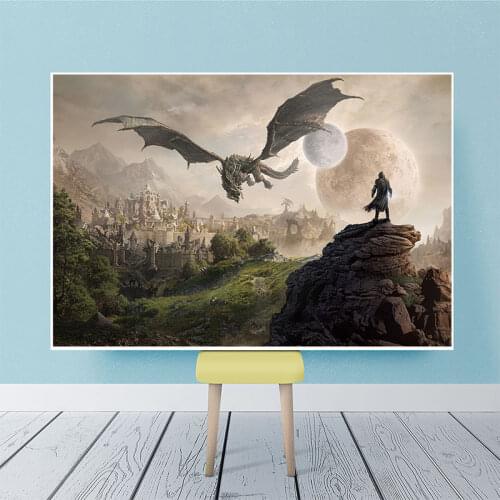 Popular Online Games The Elder Scrolls HD Picture Print Canvas Painting Living Room Bedroom Decoration Painting