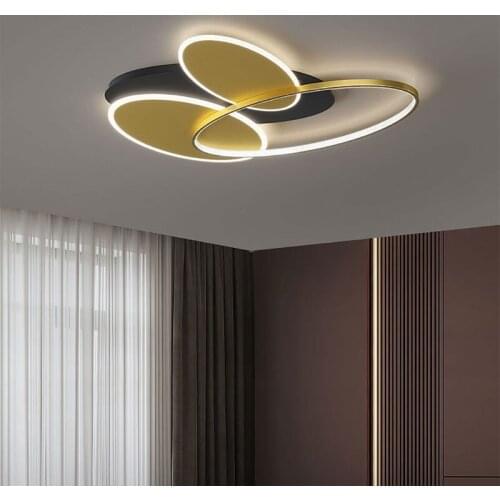 Nordic Luster Gold LED Ceiling Lamp for Bedroom Living Dining Room Kitchen Entrance Hall Simple Aisle Home Indoor Light Fixture