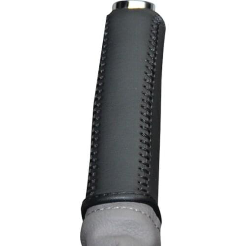 Genuine Leather Handbrake Grips For Chevrolet Cruze 2015 year Natural leather cover on the handbrake car accessories interior