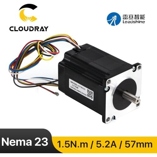Leadshine Nema23 Stepper Motor 57mm 3 Phase 5.A 150Ncm Stepper Motor(573S15)6-lead for 3D printer CNC XYZ