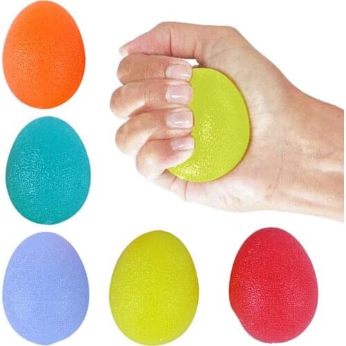 3Pcs Silicone Hand Grip Strength Trainer Stress Relief Therapy Squeeze Ball for Muscle Recovery Hand Gripper Trainer