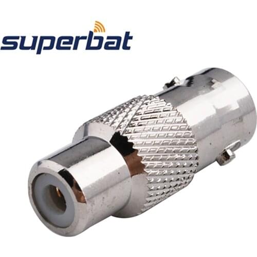 Superbat 5pcs BNC-RCA Adapter BNC Jack to RCA Female Straight RF Coaxial Connector