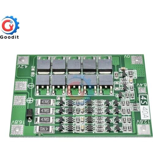 Upgrade 4S 40A Lithium Battery 18650 Charger Protection Board PCB BMS with Balance For Drill Motor 14.8V 16.8V Lipo Cell