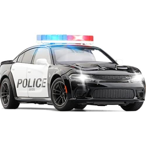 1/32 Dodge Charger SRT JKM Diecast Model Toys CAR for Kids Sound Light Boys Girls Gifts
