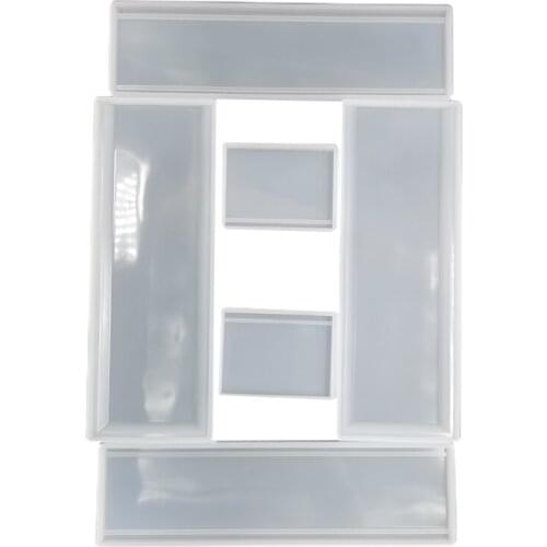 1 Set Domino Storage Box Epoxy Resin Mold Jewelry Container Organizer Holder Silicone Mould DIY Crafts Casting Tools