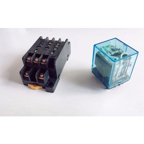 1Set LY3NJ General Purpose Relay HH63P with socket base holder DC12V/ 24V ,AC110V/220V