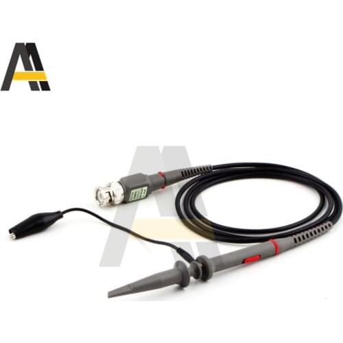 1PCS P6100 Oscilloscope Probe DC-100MHz Scope Clip Probe 100MHz 10M Alligator Clip Test Probe
