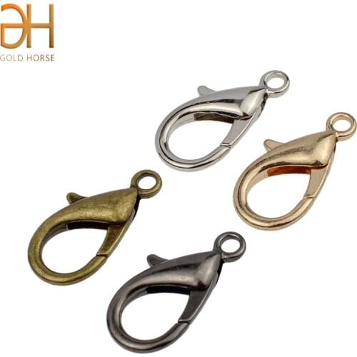 10pcs Metal Snap Hook Trigger Lobster Clasps Clips for Leather Craft Bag Strap Belt Webbing Key chain