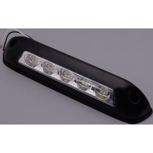 12V 24V LED Black Awning Porch Light Lamp Car Black Plastic Fit For Caravan RV Motorhome Trailer Camping