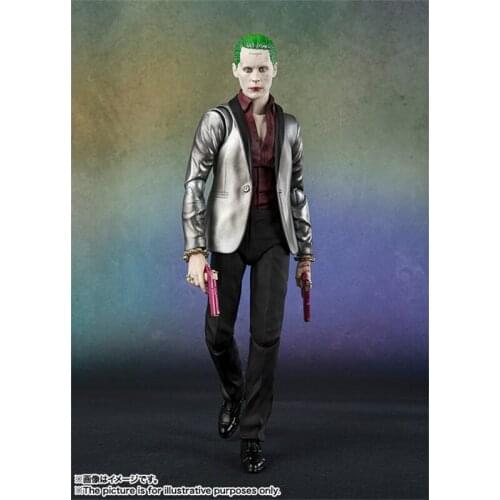 14cm BANDAI SHF Suicide Squad JOKER The joints are movable PVC Action Figure Collection Model Toys Gift