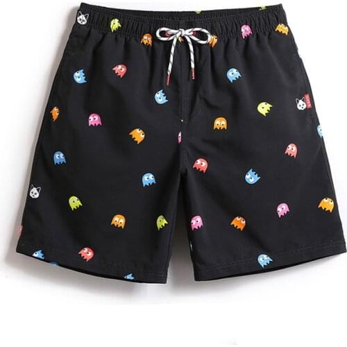 2018 Cartoon Men Beachshort Swismwear Breathable Swimsuit Surf Mens Swimming Trunks Sexy Man Board Shorts Beachwear