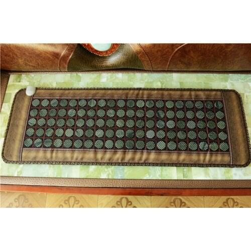 2020 heated mat therapy jade stone bed mattress therapy heating jade mattress thermal jade mattress sleep well eye cover50*150CM