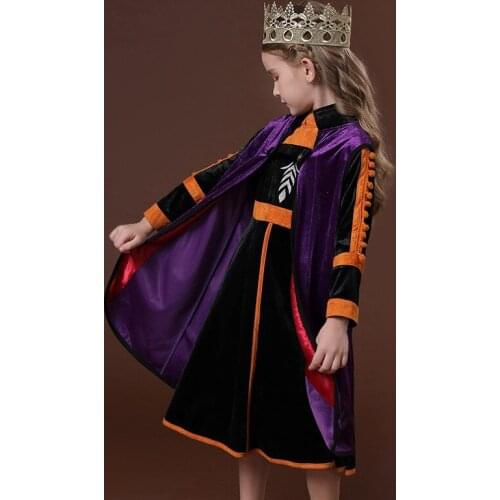 2021 Anna Elsa Dress Girls Dress Snow Queen Costume Elegant Princess Dress Halloween Christmas Carnival Cosplay Party vestido