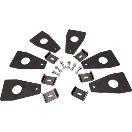 6pcs Universal Top Roof Rack Tower Gutter Mounts Clamps Tall Brackets 6 Inch