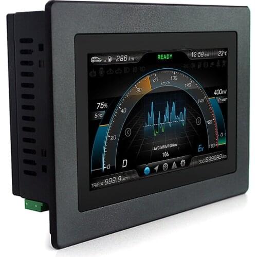 7 inch IP65 front industrial touchscreen embedded panel PC for HMI Automation 1000nits optional
