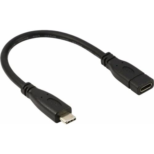 20CM USB-C Type C Male to Female USB 3.1 Extender Extension Short Cable Cord for Nintendo Switch, Macbook 2016 Dell XPS