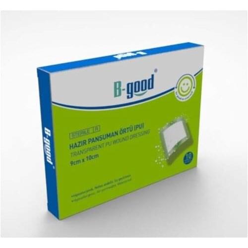 B-good Transparent PU Wound Dressing, Hypoallergenic,Air-permeable,Waterproof