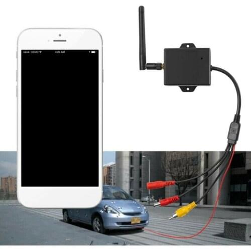 WiFi Wireless Transmitter Module Car Backup Camera AV Video Rear View Kits Black
