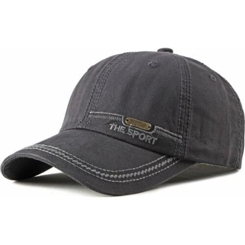 CEQING006 Autumn Men Solid Letter Emboridery Washed Denim Cotton Baseball Caps Women Casual Snapback Hat