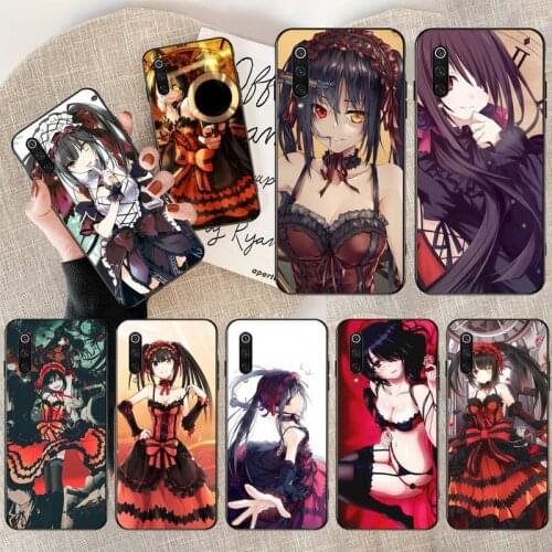 Tokisaki Kurumi Anime Black TPU Soft Phone Case Cover for Xiaomi Mi10 10Pro 10 lite Mi9 9SE 8SE Pocophone F1 Mi8 Lite