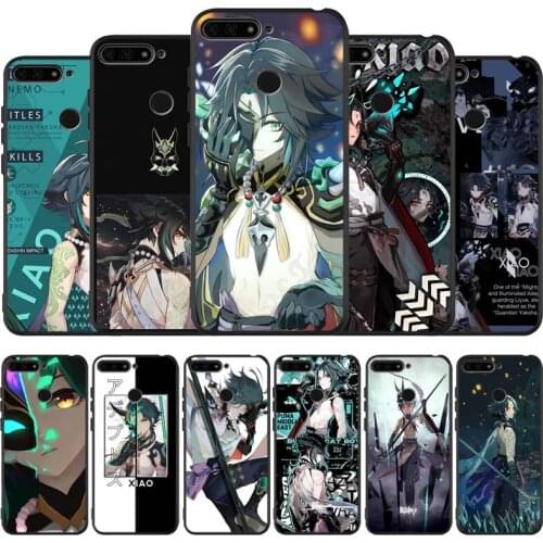 Genshin Impact Xiao Black Silicone Phone Case For Honor 30 20 Pro 8X 9X X10 10 20 Lite 10i Nova 5T Y6 7 9 Prime 2019 TPU Cover