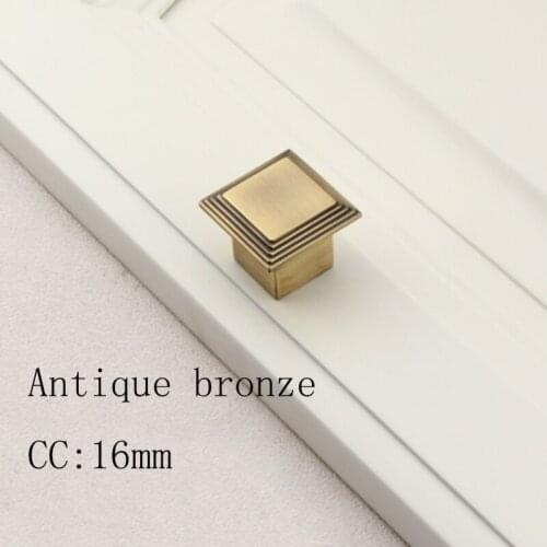 Zinc alloy Antique bronze/Silvery kitchen cabinet knobs and handles dresser cupboard handle CC:16mm