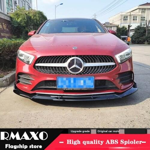 For Mercedes-Benz W177 front Bumper Diffuser Bumpers Protector For Benz A180 A200 A250 Body kit bumper Before Rear lipspoiler