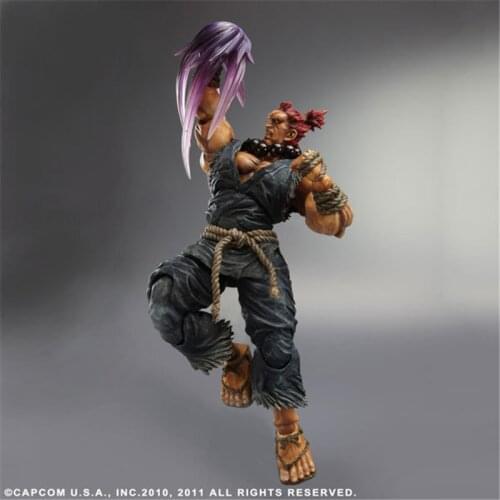 PLAY ARTS 27cm Game Character Gouki Akuma Articulated Action Figure Model Toys