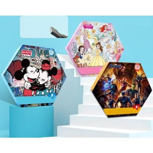Disney Imported Blue Core Paper Adult Decompression 1000 Pieces Princess Mickey Marvel Puzzle Challenging Adult Puzzles