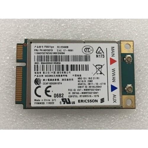 JINYUSHI For F5521GW 3G NEW&Original Mini PCIE WCDMA/EDGE/GPRS For Thinkpad L420 T420 T520 W520 X121 X220 E120 E220 E320 E420