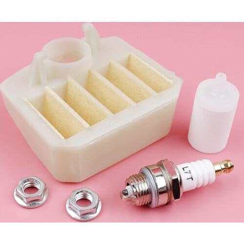 Air Fuel Filter Bar Nut Spark Plug Kit For Husqvarna 340 345 350 353 346XP 340E 345E Chainsaw Spare Parts