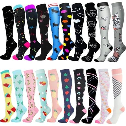 Unisex Compression Stockings Soccer Stocking Breathable Fitness Sport Socks Long Socks For Male Sock Long Pressure Stockings