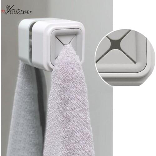 OYOURLIFE Creative Wall Mounted Towel Holder Bathroom Towel Rack Kitchen Washing Towel Holder Kitchen Bathroom Organizer